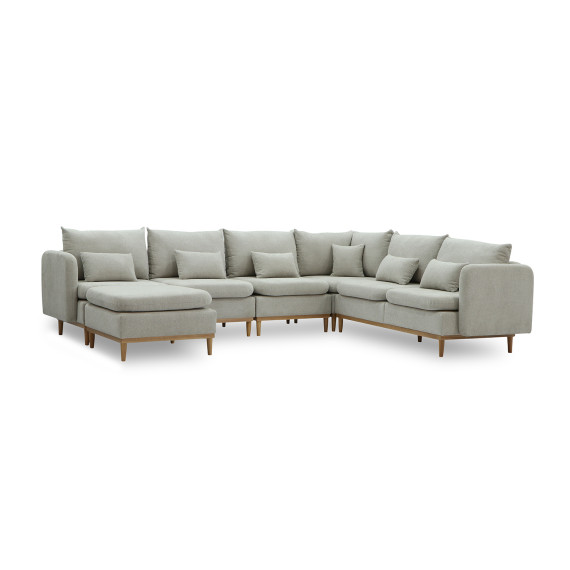 დივანი HOBEL CORNER MODENA LIGHT GREY BEATTO 1066 (5)