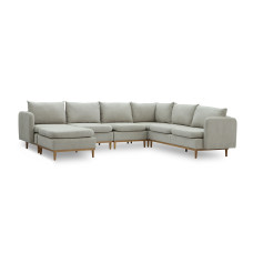 sofa HOBEL CORNER MODENA LIGHT GREY BEATTO 1066 (5)