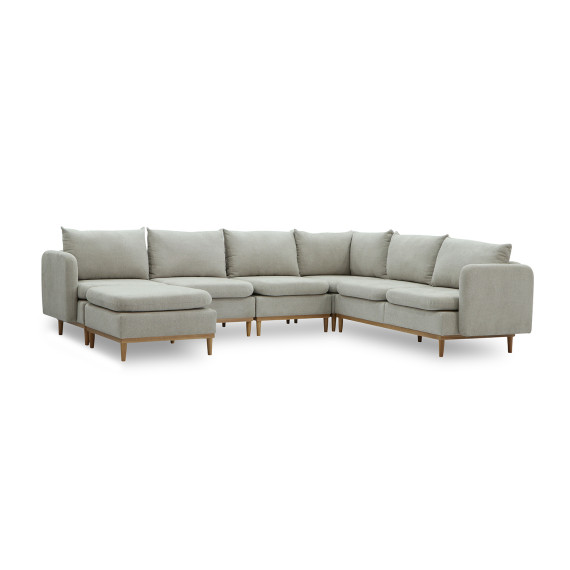დივანი HOBEL CORNER MODENA LIGHT GREY BEATTO 1066 (5)