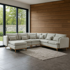 დივანი HOBEL CORNER MODENA LIGHT GREY BEATTO 1066 (5)