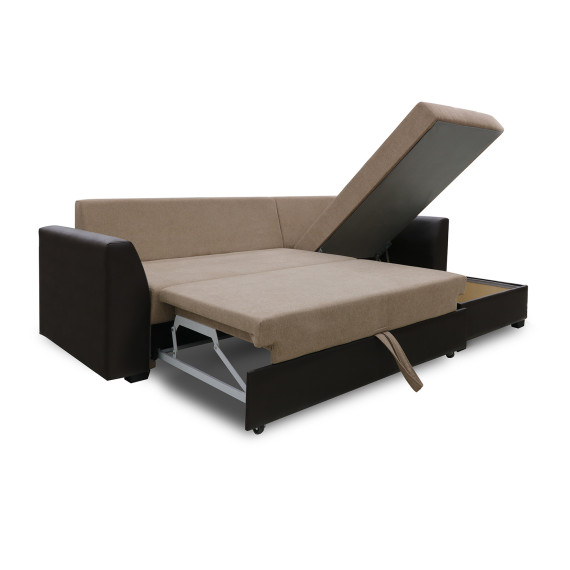 диван HOBEL CORNER MODERN LUXE F/R COFFE V460/LIGHT BROWN SCANDI 4 (5)