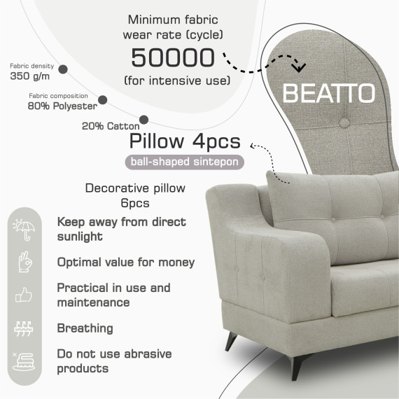 დივანი HOBEL CORNER NEW YORK F/R CREAM BEATTO 1066 L (4)