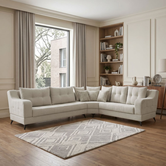 დივანი HOBEL CORNER NEW YORK F/R CREAM BEATTO 1066 R (4)