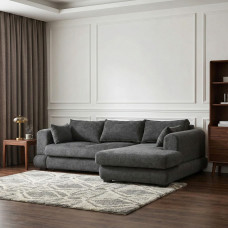 დივანი HOBEL CORNER SIDNEY PLUS F/Z DARK GREY BEATTO 1078 R (3)