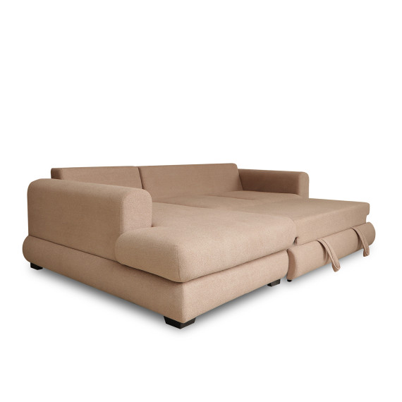 დივანი HOBEL CORNER SIDNEY PLUS F/Z LIGHT BROWN BUKLE 5 L (3)