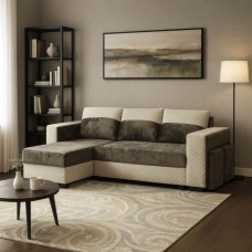 sofa HOBEL CORNER SONYA F/P LIGHT CAPPUCCINO MONACO 4/CREAM BONCUK 6 R (5)