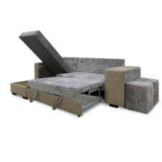 დივანი HOBEL CORNER SONYA F/P LIGHT CAPPUCCINO MONACO 4/CREAM BONCUK 6 L (5)