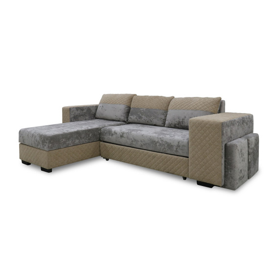 sofa HOBEL CORNER SONYA F/P LIGHT CAPPUCCINO MONACO 4/CREAM BONCUK 6 L (5)