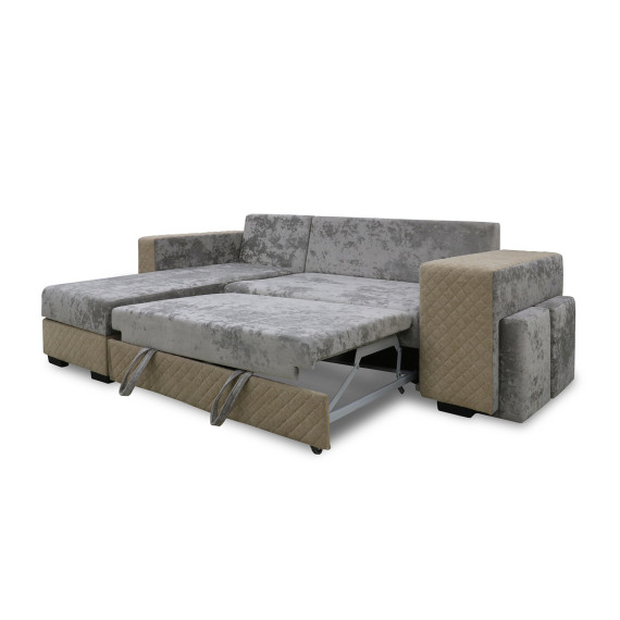 sofa HOBEL CORNER SONYA F/P LIGHT CAPPUCCINO MONACO 4/CREAM BONCUK 6 L (5)