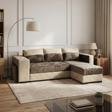 დივანი HOBEL CORNER SONYA F/P LIGHT CAPPUCCINO MONACO 4/CREAM BONCUK 6 R (5)