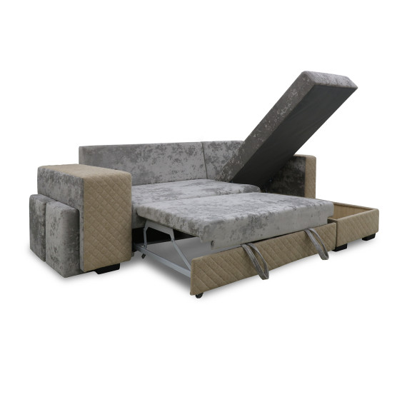 диван HOBEL CORNER SONYA F/P LIGHT CAPPUCCINO MONACO 4/CREAM BONCUK 6 R (5)