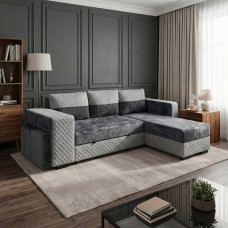 sofa HOBEL CORNER SONYA F/P LIGHT GREY MONACO 13/GREY BONCUK 19 R (5)