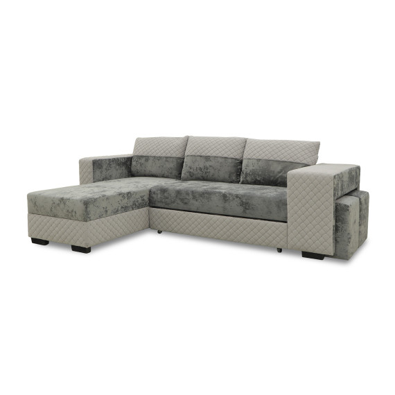 დივანი HOBEL CORNER SONYA GREY MONACO 14/ GREY BUKLE 9 L (5)