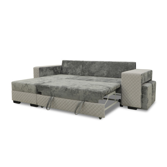 დივანი HOBEL CORNER SONYA GREY MONACO 14/ GREY BUKLE 9 L (5)