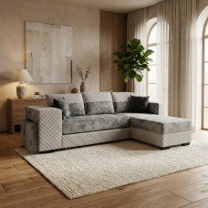 დივანი HOBEL CORNER SONYA GREY MONACO 14/ GREY BUKLE 9 R (5)