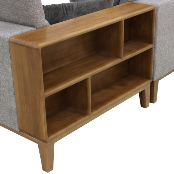 დივანი HOBEL CORNER WOOD GREY AMAZON 5 / INFINITY 991 / NIAGARA GREY R (5)