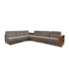 диван HOBEL CORNER WOOD LIGHT BROWN AMAZON 2 / INFINITY 103/FOREVER 910 L (5)