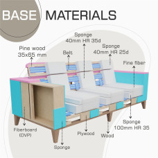 sofa set HOBEL DALI 3+1+1 BROWN SCANDI 6/ RETTIO 1001 (3)