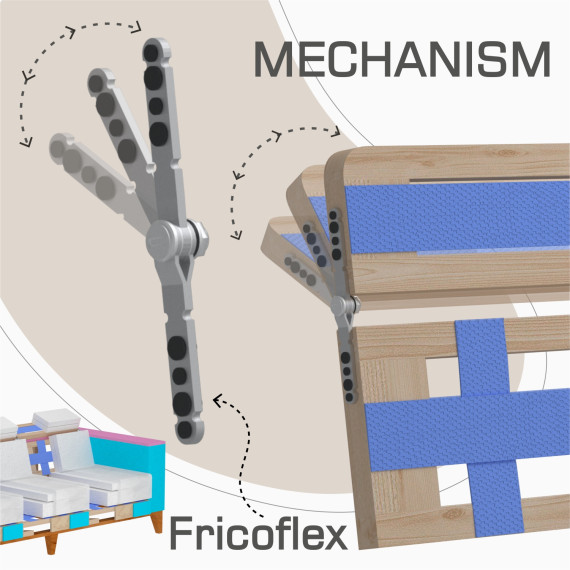 გარნიტური HOBEL DALI 3+1+1 DARK BROWN BREEZE 12/CREAM FOREVER 910 (3)