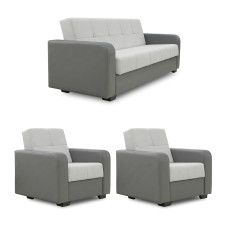 гарнитур HOBEL FROST 3+1+1 F/R GREY V460/ LIGHT GREY VIVALDI 6 (4)