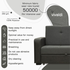 sofa HOBEL KATRIN VENECIA TONG GREY /DARK GREY SCANDI 22 (2)