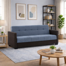 დივანი HOBEL MARVEL ECONOM DARK GREY 8410/ BLUE GREY VIVALDI 12 (2)