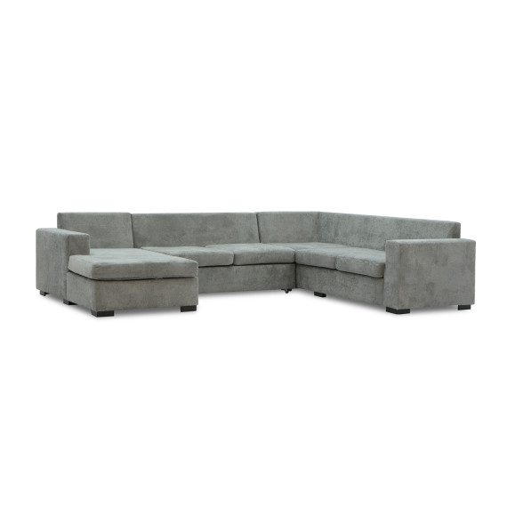sofa HOBEL CORNER JASMIN F/R LIGHT GREY BELLA 13 / GONZA 1002/ BENORRY 1005 R (7)
