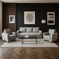 გარნიტური HOBEL LI 3+1+1 LIGHT GREY JAGUAR 4 (5)