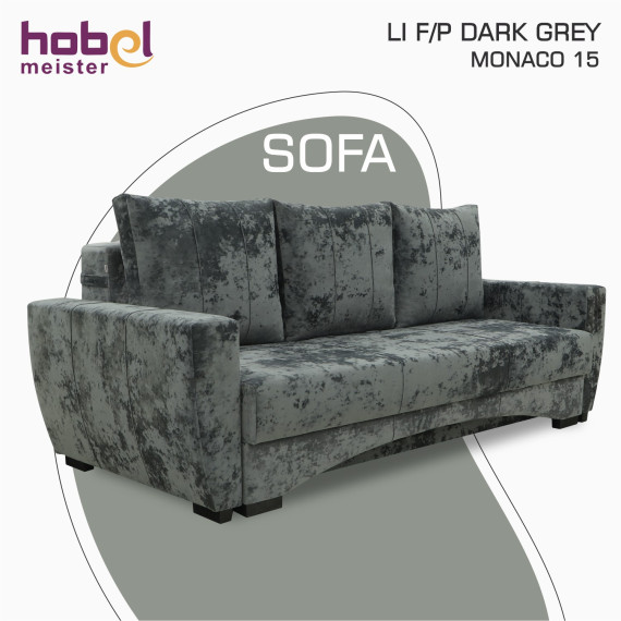 sofa HOBEL LI F/P DARK GREY MONACO 15 (4)