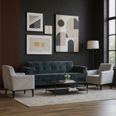 გარნიტური HOBEL MARK 3+1+1 DARK GREY MONACO 15 / LIGHT GREY MONACO 13 (3)