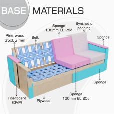 гарнитур HOBEL MARVEL 3+1+1 GRAY 8410/ GRAY SCANDI 18 (4)