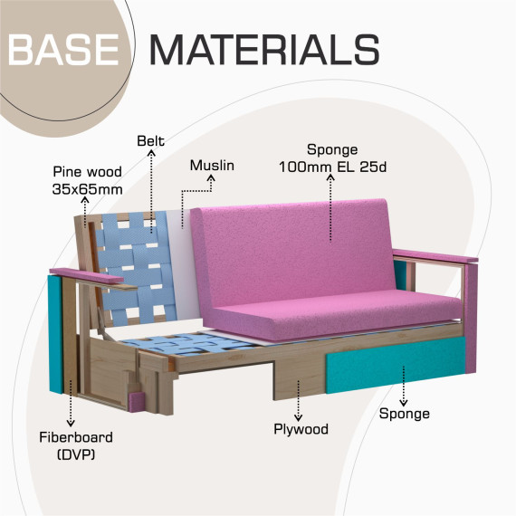 დივანი HOBEL MARVEL ECONOM COFFEE V460/BROWN VIVALDI 22 (2)