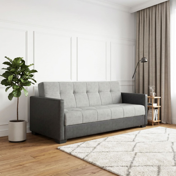 დივანი HOBEL MARVEL ECONOM DARK GREY 8410/LIGHT GREY YAGUAR 4 (2)