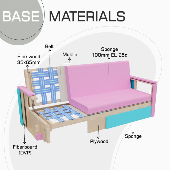 დივანი HOBEL MARVEL ECONOM GRAY V460/ LIGHT GRAY VIVALDI 6 (2)