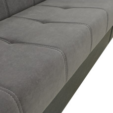 гарнитур HOBEL MODERN LUX 3+1+1 F/R BLACK 4503/ DARK GREY LEONARDO 15 (4)