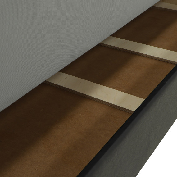 გარნიტური HOBEL MODERN LUX 3+1+1 F/R BLACK 4503/ DARK GREY LEONARDO 15 (4)