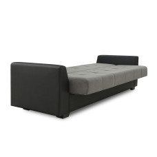 гарнитур HOBEL MODERN LUX 3+1+1 F/R BLACK 4503/ DARK GREY LEONARDO 15 (4)