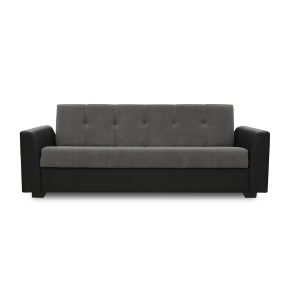 გარნიტური HOBEL MODERN LUX 3+1+1 F/R BLACK 4503/ DARK GREY LEONARDO 15 (4)