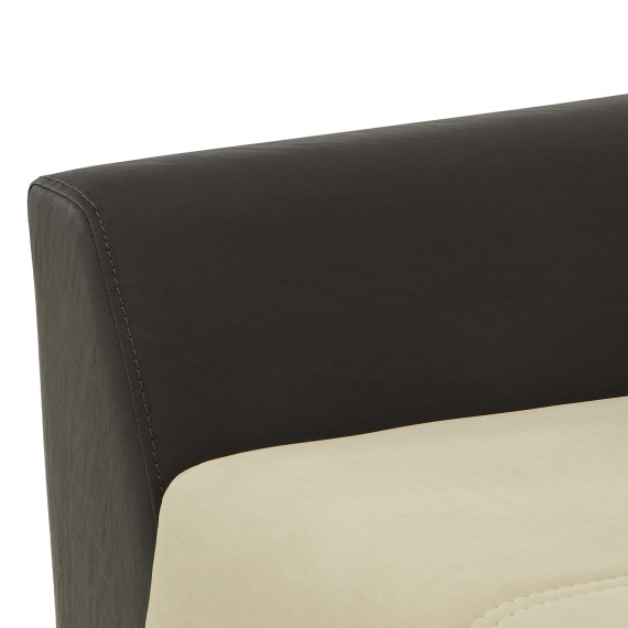 გარნიტური HOBEL MODERN LUX 3+1+1 F/R BROWN 3673/ CREAM LEONARDO 3 (4)