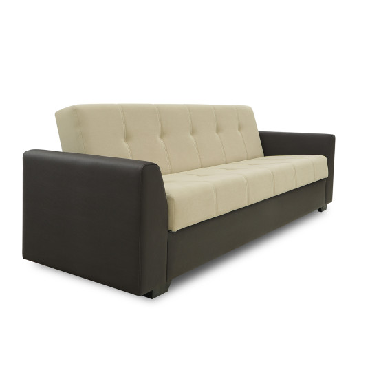 გარნიტური HOBEL MODERN LUX 3+1+1 F/R BROWN 3673/ CREAM LEONARDO 3 (4)