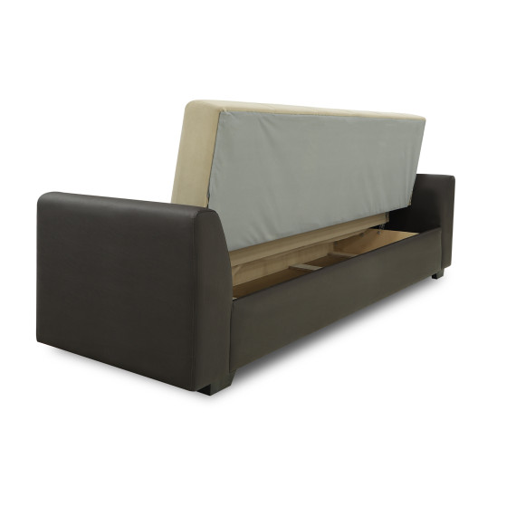 გარნიტური HOBEL MODERN LUX 3+1+1 F/R BROWN 3673/ CREAM LEONARDO 3 (4)