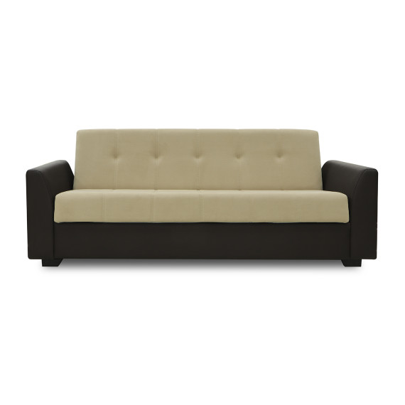 გარნიტური HOBEL MODERN LUX 3+1+1 F/R BROWN 3673/ CREAM LEONARDO 3 (4)