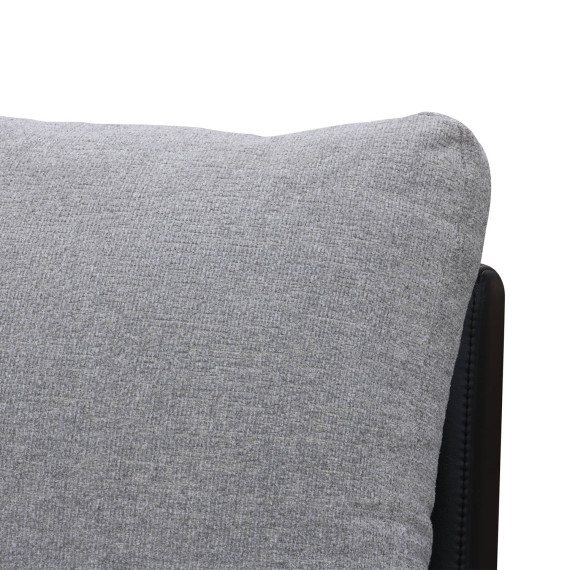 диван HOBEL NEW CORNER CORONA F/R BLACK PHANTOM 15/ LIGHT GREY BEATTO 1067 R (10)