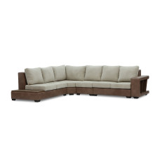 sofa HOBEL NEW CORNER CORONA F/R CAPPUCCINO PHANTOM 12/ LIGHT CREAM BEATTO 1066 L (10)