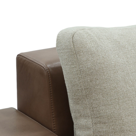 sofa HOBEL NEW CORNER CORONA F/R CAPPUCCINO PHANTOM 12/ LIGHT CREAM BEATTO 1066 R (10)