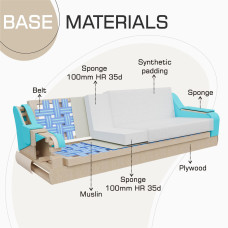 sofa set HOBEL OLIVIA 3+1+1 CREAM CATALANA 3 / LIGHT BROWN CATALANA 5(4)