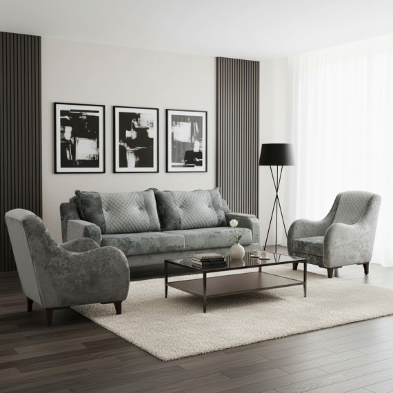 გარნიტური HOBEL OLIVIA 3+1+1 F/R GREY MONACO 14/BONCUK 19 (4)