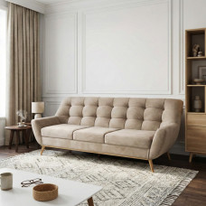 sofa HOBEL RETRO 3 STR CREAM MELO 6 (1)