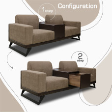 гарнитур HOBEL RIO LUXE 3+2+1  CHOCOLATE PHANTOM 7/BROWN BELLA 5 (4)