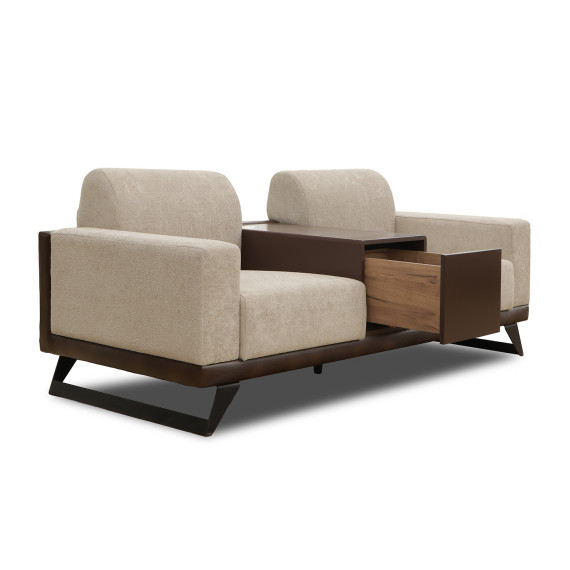 გარნიტური HOBEL RIO LUXE 3+2+1  CHOCOLATE PHANTOM 7/CREAM BONCUK 4 (4)